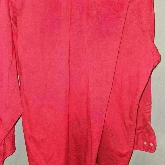 Wrangler Mens Red Button Up Dress Shirt Size 17 x 34 - Picture 8 of 10